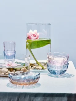 Lily waterglas 32 cl 2-pack, Blue iris