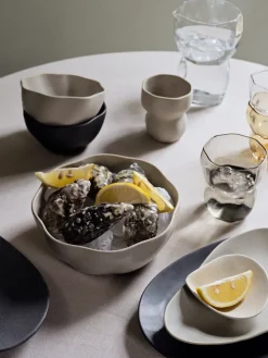 Limfjord bordje 10x10 cm, Soft beige