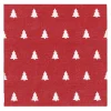 Linen trees servet 33x33 cm 20-pack, Red