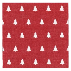 Linen trees servet 33x33 cm 20-pack, Red