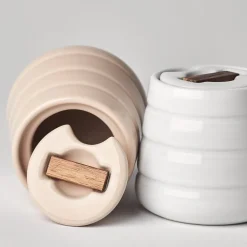 Lines suikerpot, beige