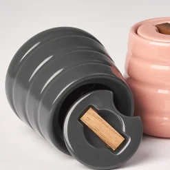 Lines suikerpot, donkergrijs