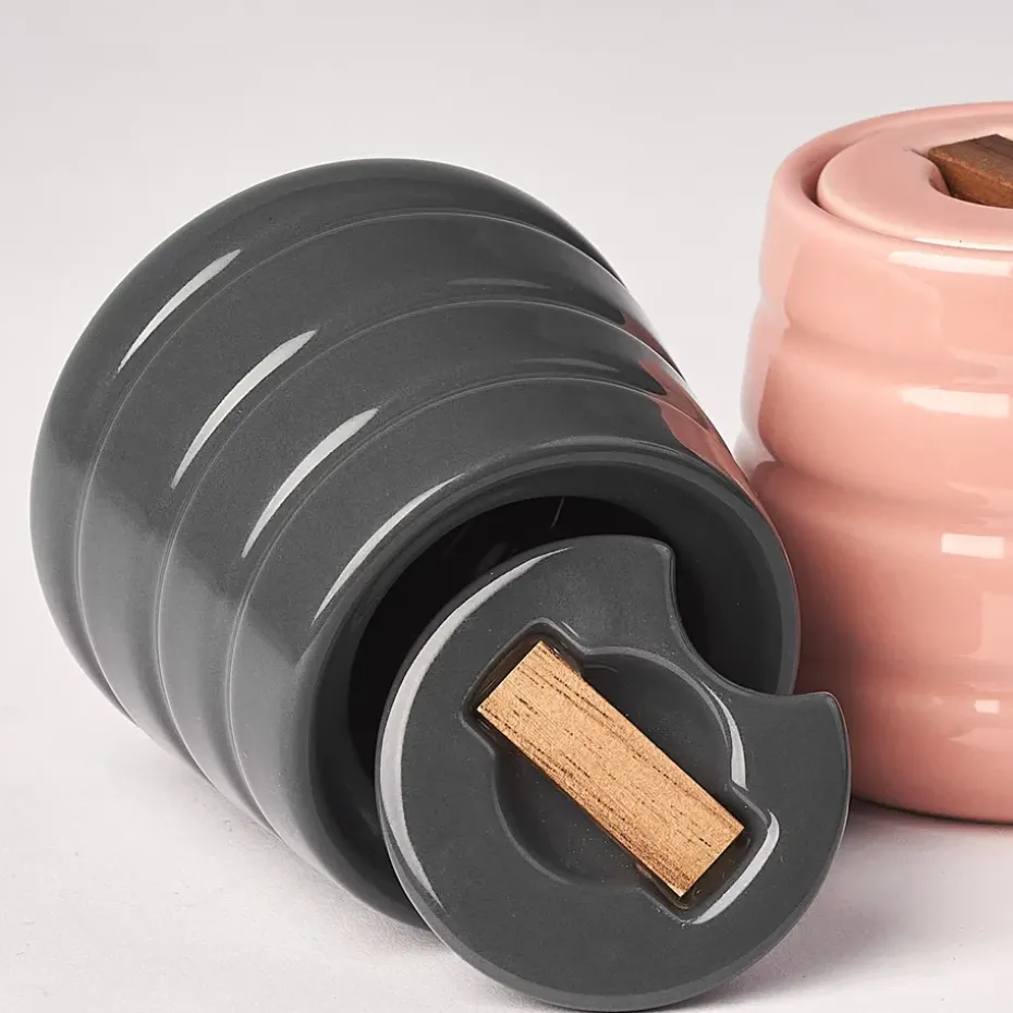 Lines suikerpot, donkergrijs