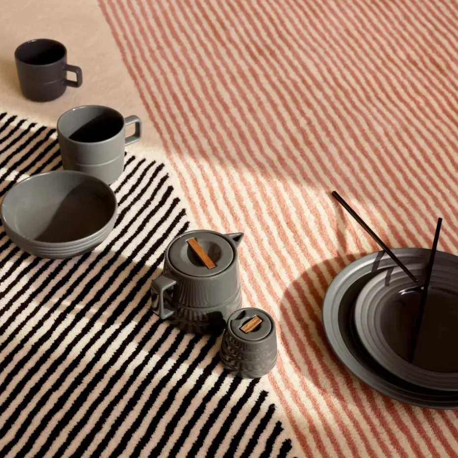 Lines suikerpot, donkergrijs