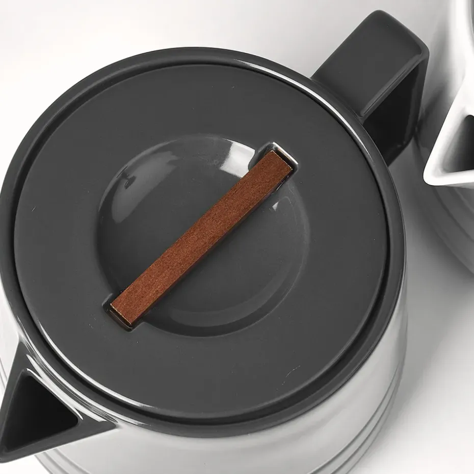 Lines theepot 1,5 liter, donkergrijs