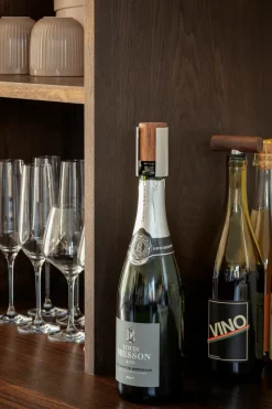 Liquid Lounge champagnekurk, Walnoot