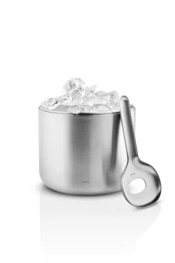 Liquid lounge ijsemmer met lepel 1,4 l, Brushed steel