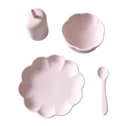 Little Poppy kinderservies 4-delig, Light pink