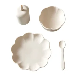 Little Poppy kinderservies 4-delig, Cream