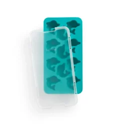 Lékué ijsblokjesvorm met deksel turquoise, Dolfijn