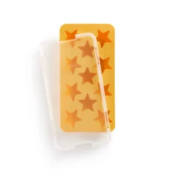 Lékué ijsblokjesvorm met deksel geel, Sterren