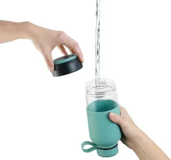 Lékué To Go fles 0,6 L, Turkoois