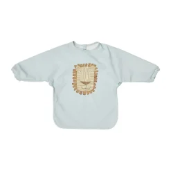 Lobo Lion slabbetje met mouw, Ice blue