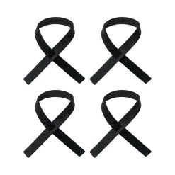 Loop servetring 4-pack, Zwart antraciet