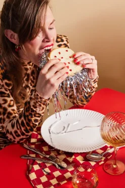 Love servet 45x45 cm 2-pack, Rood-zand