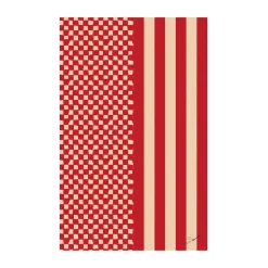 Love tafelkleed 150x280 cm, Rood-zand