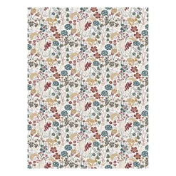 Lyckeflykt gewaxt tafelkleed, Roest-bruin