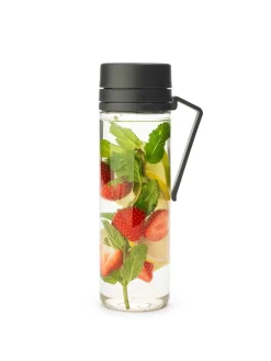 Make & Take waterfles met zeef 0,5 L, Donkergrijs