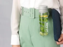 Make & Take waterfles met zeef 0,5 L, Lichtgrijs