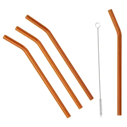 Malle rietjes 4-pack, Brown