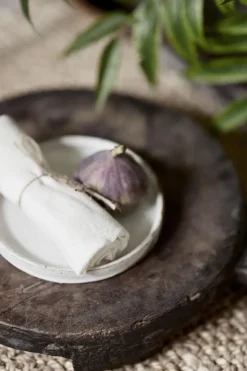 Mandela linnen servet 40x40 cm, Wit