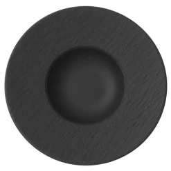 Manufacture Rock diep bord Ø28 cm, zwart