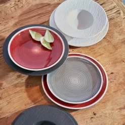 Manufacture Rock diep bord Ø28 cm, Blanc