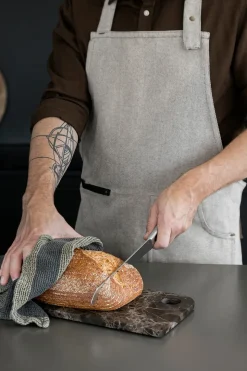 Marble dienblad large 18x38 cm, Brown