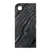 Marble dienblad large 18x38 cm, Black-grey