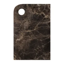 Marble serveerblad medium 20x30 cm, Brown