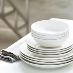 Maze bordenset 12-delig, wit