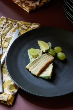 Mediterranean katoenen servet 30x30 cm 2-pack, Olive