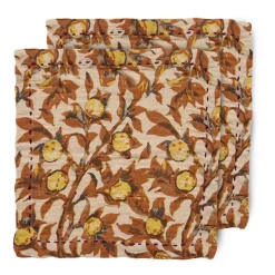 Mediterranean katoenen servet 30x30 cm 2-pack, Tangerine