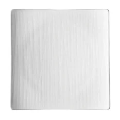 Mesh vierkant bord 22 cm., wit