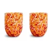 Messy glas 30 cl 2-pack, Rood-oranje
