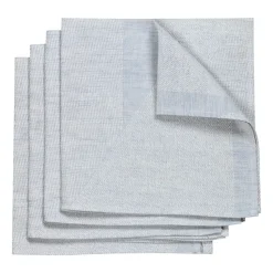 Metric servet 47x47 cm 4-pack, Blauw-wit