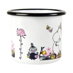 Moemin geëmailleerde mok knuffel 25 cl, Wit