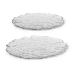 Momento glazen stenen 2-pack, Ø21 cm