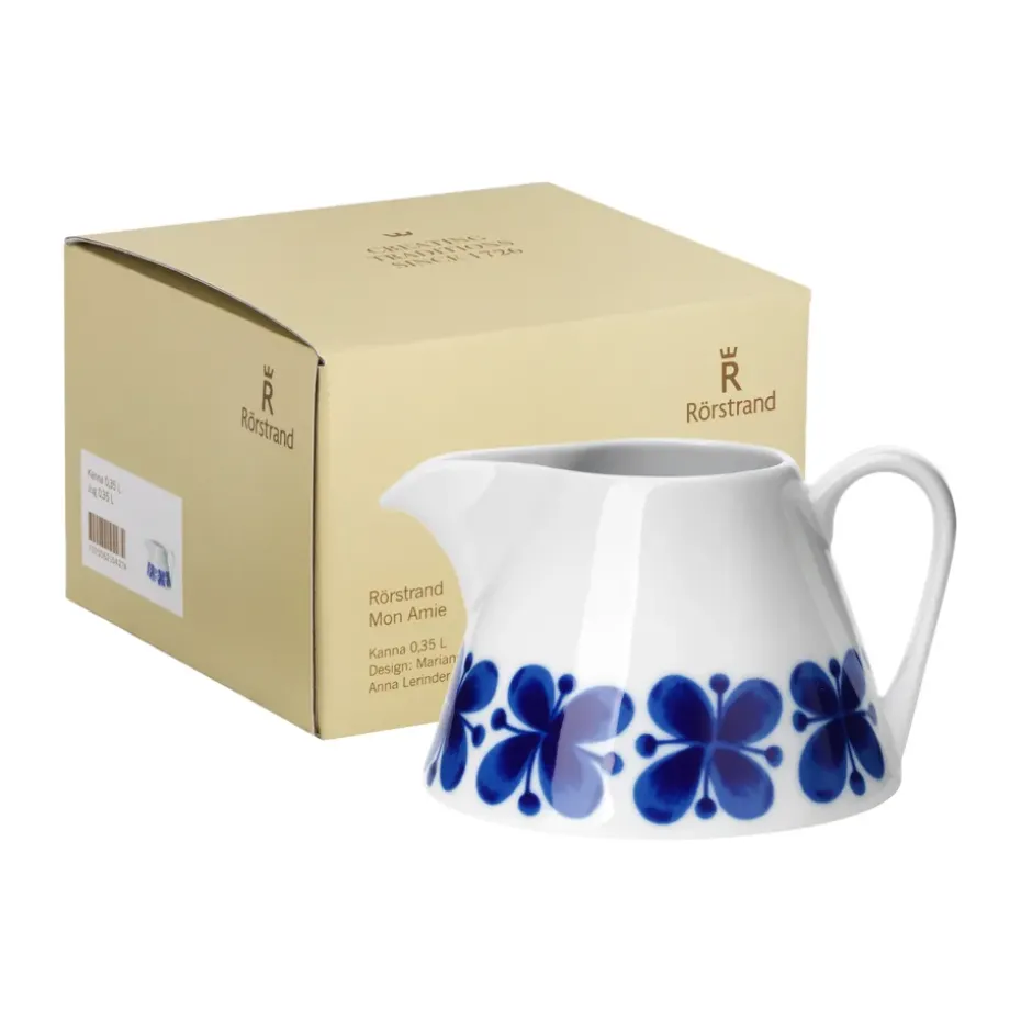 Mon Amie kan 35 cl cadeauverpakking, Blauw-wit