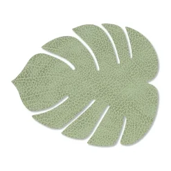 Monstera Leaf Hippo onderzetter, Olijfgroen