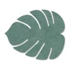 Monstera Leaf Hippo onderzetter, Pastelgroen