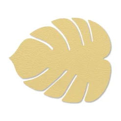 Monstera Leaf Hippo onderzetter, Goud