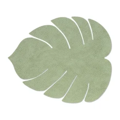 Monstera Leaf Hippo placemat L, Olijfgroen