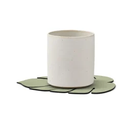 Monstera Leaf Nupo onderzetter, Olijfgroen