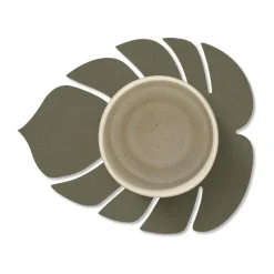 Monstera Leaf Nupo onderzetter, Army green