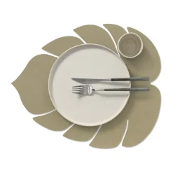 Monstera Leaf Nupo placemat L, Herbal dust