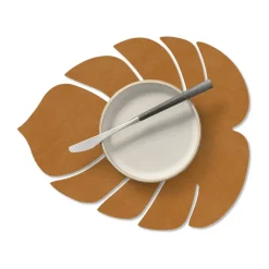 Monstera Leaf Nupo placemat S, Burned curry