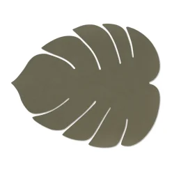 Monstera Leaf Nupo placemat L, Army green