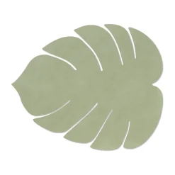 Monstera Leaf Nupo placemat L, Olijfgroen