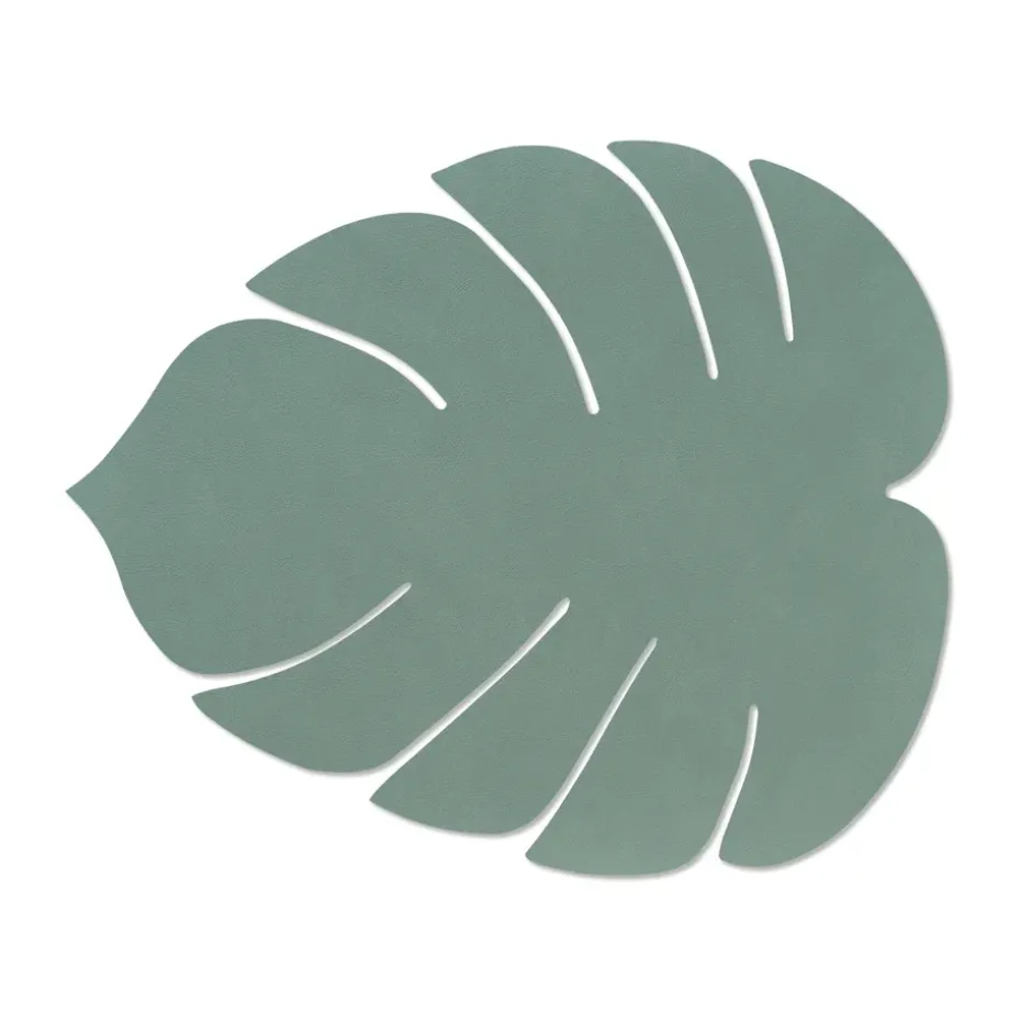 Monstera Leaf Nupo placemat L, Pastelgroen